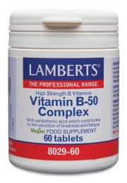 Vitamin B-50 KOMPLEX kosttillskott (60 tabletter)