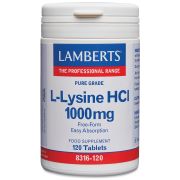 L-lysin hydroklorid 1000mg (120 tabletter)